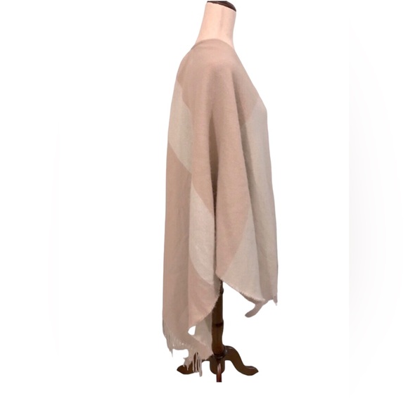 Soia & Kyo Blanket Wrap Poncho Earth Tones Colorblock One Size Fits Most - Picture 10 of 12